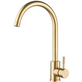 B08cd28lv1 Kohonby Single Handle High Arc Kitchen Faucet Brushed Gold Stainless Steel
