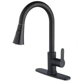 Sk8037mb Kohonby Single Handle Kitchen Faucet With Pull Down Sprayer Modern Stainless Steel Ar
