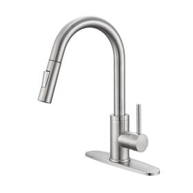 7098-bn Kpw Kitchen Sink Faucet With Sprayer Brushed Nickel Pull Down High