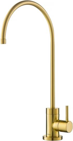 Ff-100 Kraus 445046430481 Purita 100% Lead-free Kitchen Water Filter Faucet In Brushed Brass