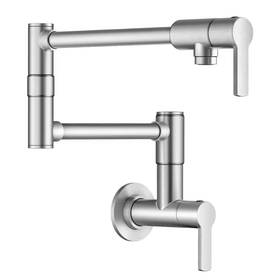 Kraus 705353912139 Oletto Wall Mount Pot Filler Kitchen Faucet With Retractable Arm In Spot-free St