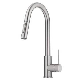 Kraus 846639046435 Single Handle Pull Down Sprayer Kitchen Faucet In Spot Free Stainless Steel