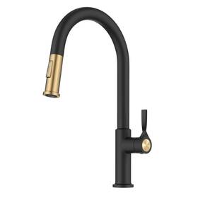Kraus B0dk9snd9c Torak Pull Down Kitchen Faucet In Spot-free Brushed Brass/matte Black 2
