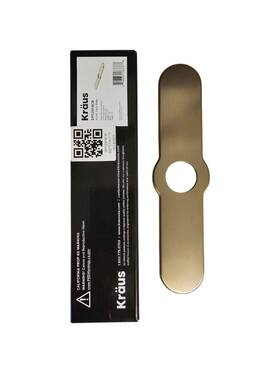Dp03sfacb Kraus Deck Plate For Kitchen Faucet Champagne Bronze Escutcheon