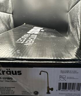 Ff-101bg Kraus Urbix Kitchen Water Filter Faucet Brushed Gold #429