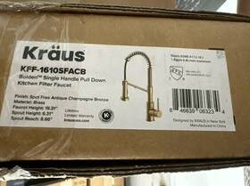 Kff-1610sfacb Kraus Bolden 2-in-1 Pull-down Single Handle Filter Faucet