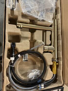Kpf-1604sfacb Kraus Artec Pro Pre-rinse Pull Down Faucet - Spot Free Antique Champagne Bronze