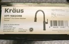 Kpf-1682 Kraus Sellette 1.8 Gpm 1 Hole Pull Down Kitchen Faucet Bronze
