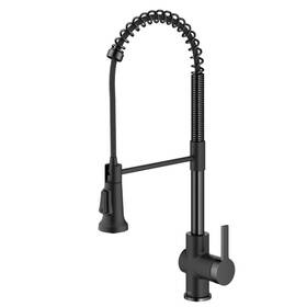 Kpf-1691mbsfsb Kraus Britt Commercial Style Pull-down Single Handle Kitchen Faucet In Matte