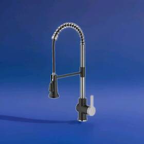 Kpf-1691sfsmb Kraus Britt Commercial Style Pull-down Single Handle Kitchen Faucet In Stainless