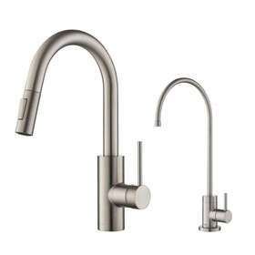 Kpf-2620-ff-100sfs Kraus Pull-down Beverage Kitchen Faucet 1-handle Spot Free Stainless Steel