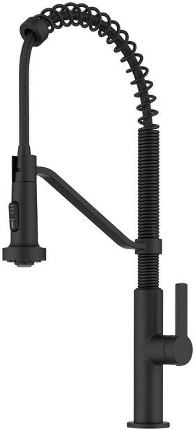 Kpf-2643mb Kraus Kpf-2643 Oletto 1.8 Gpm 1 Hole Pre-rinse Pull Down Kitchen - Black