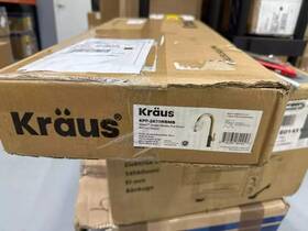 Kpf-2820bbmb Kraus Oletto Brushed Brass Matte Black Pull Down Kitchen Faucet