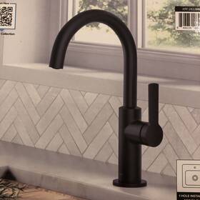 Kpf-2822mb-c Kraus Kpf 2822mb C Oletto Single Handle Kitchen Bar Faucet Matte Black