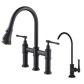Kpf-3121-ff-102mb Kraus Kpf-3121-ff-102 Allyn 1.8 Gpm Bridge Pull-down Faucet And - Black