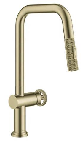 Kpf-3126bg Kraus Industrial Pull-down Single Handle Kitchen Faucet In Brushed Gold