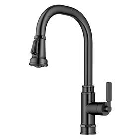 Kpf-4101sfsb Kraus Allyn Transitional Kitchen Faucet Spot-free Black Stainless Steel