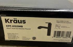 Kpf-4103mb Kraus Allyn 1.8 Gpm Single Hole Pull Out Kitchen Faucet - Read