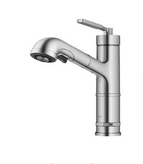 Kpf-4103sfs Kraus Kpf-4103 Allyn 1.8 Gpm 1 Hole Pull Out Kitchen Faucet - Stainless Steel