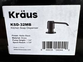 Ksd-32mb Kraus Kitchen Sink Soap Lotion Dispenser Matte Black