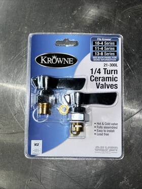 21-300l Krowne - 1/4 Turn Ceramic Valves With Lever Handles Trim Set Chrome