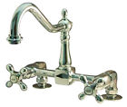 Ks1141ax Kingston Brass Center Bridge Deck Mount Kitchen Faucet Cross Handles