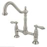 Ks1178al Kingston Brass Satin Nickel Finish Heritage Kitchen Faucet 663370034671