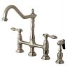 Ks1278talbs Kingston Brass Tudor Inch Center Kitchen Faucet With 783961970963