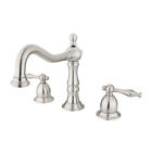 Ks1971nl Kingston Brass Heritage Widespread Bathroom Faucet With Drain