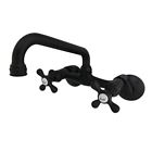 Ks213mb  Kingston Brass Adjustable Center Wall Mount Kitchen Faucet 663370524141