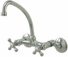 Ks214c Kingston Brass Adjustable To Wall Mount Kitchen Faucet Chrome Finish