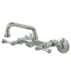 Ks313c Kingston Brass Magellan Wall Mount Kitchen Faucet Polished 799621227469