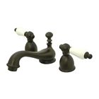 Ks395.pl Kingston Brass Miniwidespread Bathroom Faucet Porcelain Handle 663370008689