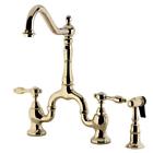 Ks7752talbs Kingston Brass Bridge Kitchen Faucet Side Sprayer Spout 696231484582