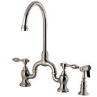 Ks7798talbs Kingston Brass In Spout Reach Bridge Kitchen Faucet 663370439070