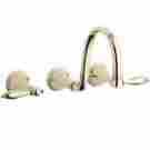 K-t343 Kt343 Kohler Finial Traditional Wall Mount Gold Lavatory Faucet W Lever Handles