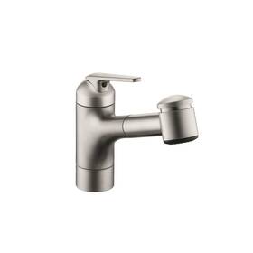 10.061.033.127 Kwc Domo Single Hole Kitchen Faucet In Brushed Stainless Steel