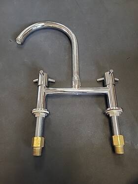 K.10.r2.82.000 Kwc Kitchen Faucet Bridge Polished Chrome Tristar