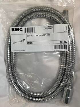 Z.534.830.000 Kwc Pull-out Hose Metal L1400 Chrome M14x1/g1/2 Inch