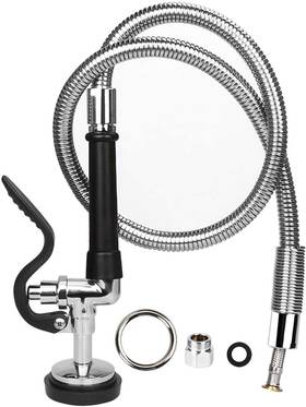Kwode 742089132196 Pre-rinse Hose With Spray Valve 44 Inch Flexible Stainless Sp