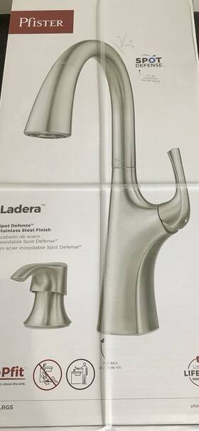 Ladera F-529-7lrgs Pfister Kitchen Faucet And Soap Dispenser Stainless Steel