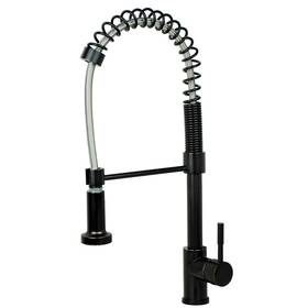 1151tb Laguna Brass 885316115149 Builders Shoppe Single Handle Spring Pull-down Kitchen Faucet 21 Inch Oi