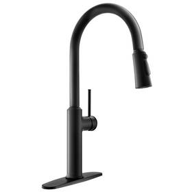 K720 Lavatrum Matte Black Kitchen Faucets High Arc Single Handle Tall Faucet With P