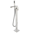 Ldf02041fsbnl Lexora Floor Mounted Bath Faucet Handheld Shower Brushed 689770982800