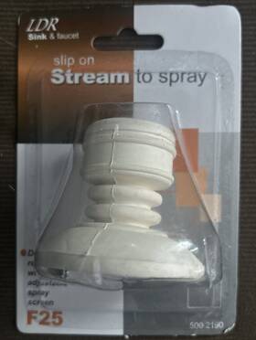 500-2190 Ldr Vintage Sink And Faucet Aerator Slip On Stream To Spray F25 -