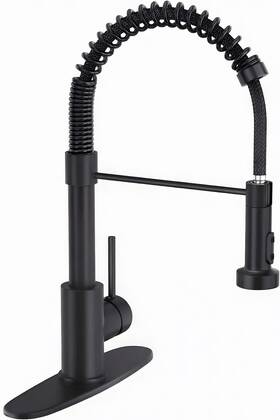 Lhh 761679460402 Black Kitchen Faucet With Pull Down Sprayer Out Sink Stai