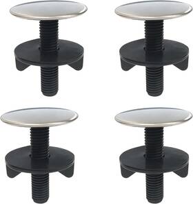 Lixiongbao 705353746970 4 Pack Kitchen Sink Hole Cover - Faucet Tap Plate Stopper Blanking Metal Stain