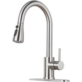 Lb0u003f1dp Lufg Kitchen Faucet With Pull Down Sprayer - Brushed Nickel Single Handle