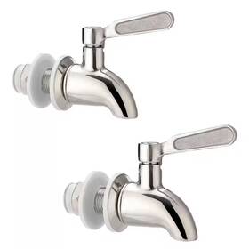 Lukvuzo 445026598545 2 Handle Beverage Faucet With Stainless Steel Leakproof Design For Outdoor Dispe
