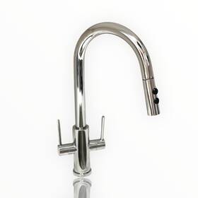 Luna&muni 679360970973 Kitchen Faucets Polished Chrome Faucet With Pull Dow